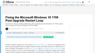 
                            12. Fixing the Microsoft Windows 10 1709 Post Upgrade Restart Loop ...