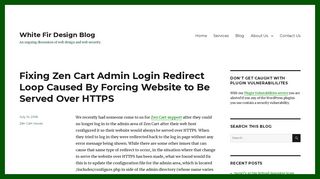 
                            11. Fixing Zen Cart Admin Login Redirect Loop Caused By Forcing ...