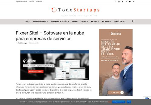 
                            6. Fixner Site! - Software en la nube para empresas de servicios ...