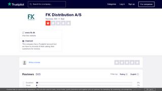 
                            10. FK Distribution A/S Reviews | Read Customer Service Reviews of ...