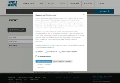 
                            8. FKP Scorpio | Kontaktaufnahme