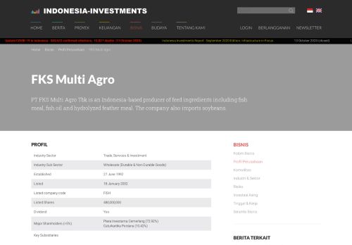 
                            12. FKS Multi Agro | Indonesia Investments