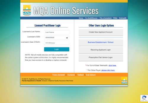 
                            12. FL HealthSource • MQA-Services