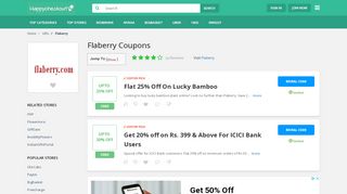 
                            4. Flaberry Coupons: Get 60% OFF Offers, February 2019