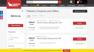 
                            5. Flaberry Coupons & Offers, Feb 2019 Promo Codes - CouponDunia