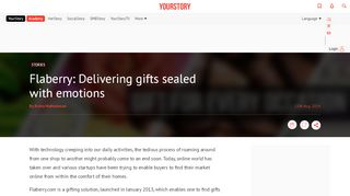 
                            8. Flaberry: Delivering gifts sealed with emotions - YourStory