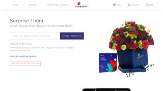 
                            3. Flaberry - Online Flowers Delivery | Send Flowers To India