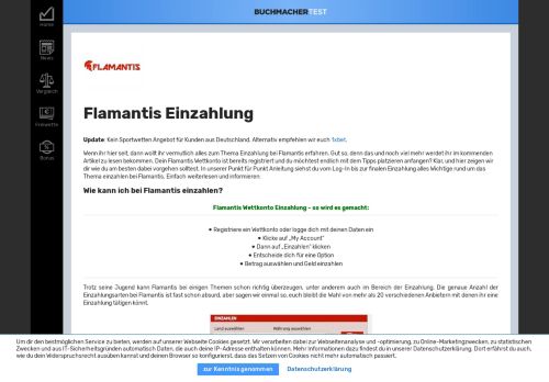 
                            12. Flamantis Einzahlung - alle Infos zu Gebühren & Limits.