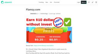 
                            9. Flamzy.com — Steemit