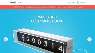 
                            3. FlapIt counter helps its users make every customer count