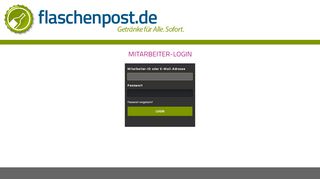 
                            3. flaschenpost Mitarbeiter-Portal Login