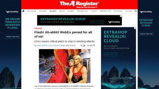 
                            7. Flash! Ah-ahhh! WebEx pwned for all of us! • The Register