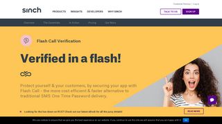 
                            1. Flash Call | Phone Number Verification | Sinch