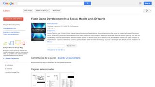 
                            8. Flash Game Development In a Social, Mobile and 3D World - Resultado de Google Books