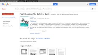 
                            9. Flash Remoting: The Definitive Guide: Connecting Flash MX ...