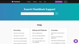 
                            5. FlashBack - help and support - FlashBack Screen Recorder