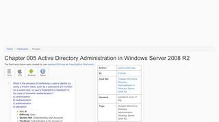 
                            1. Flashcards - Chapter 005 Active Directory Administration in Windows ...