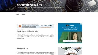 
                            8. Flask: Basic authentication – techtutorialsx