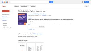 
                            9. Flask: Building Python Web Services