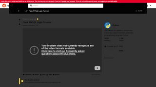 
                            4. Flask MYSQL Login Tutorial : Python - Reddit
