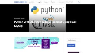 
                            7. Flask MySQL Web Application Tutorial - Code Handbook