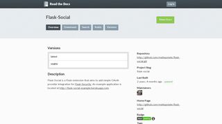 
                            10. Flask-Social | Read the Docs