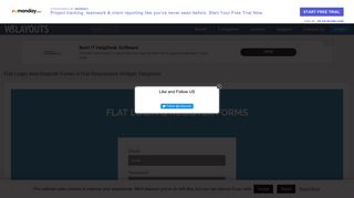 
                            6. Flat Login And Register Forms A Flat Responsive Widget ... - W3layouts