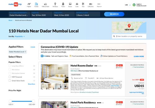 
                            10. FLAT OFF - Dadar Hotels, Mumbai Book @ Rs. 2157 Lowest Rates