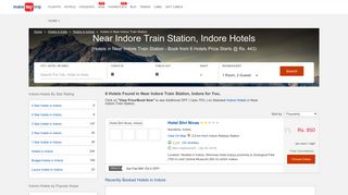 
                            11. FLAT OFF - Near Indore Train Station Hotels, Indore Book @ Rs. 774 ...