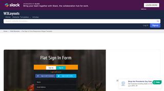 
                            2. Flat Sign In Form Responsive Widget Template - W3layouts