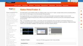 
                            5. flatex MetaTrader 4 | Broker Test