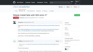 
                            9. flatpak install fails with 404 error · Issue #7 · flathub/com.spotify.Client ...