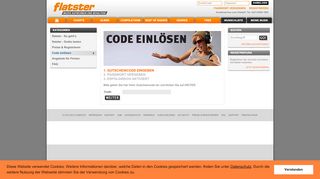 
                            3. flatster Code einlösen