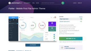 
                            3. Flatter - Mobile First Flat Admin Theme | BootstrapBay