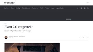 
                            6. Flattr 2.0 vorgestellt - Engadget