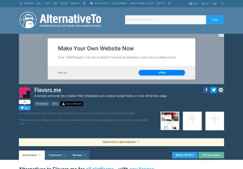 
                            5. Flavors.me Alternatives and Similar Websites and Apps - AlternativeTo ...