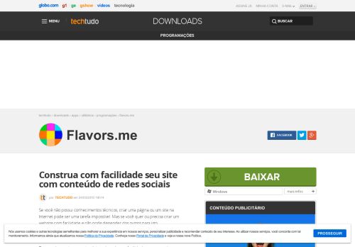 
                            8. Flavors.me | Download | TechTudo