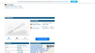 
                            12. FLB BONN, Dredging or UW ops - Schiffsdaten und aktuelle Position ...