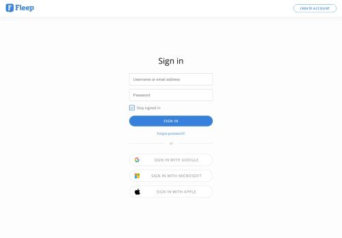 
                            1. Fleep - Sign in