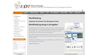 
                            4. Fleet Management Software - EDT's WorldFleetLog