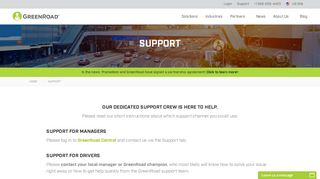 
                            3. Fleet Management Support - GreenRoad