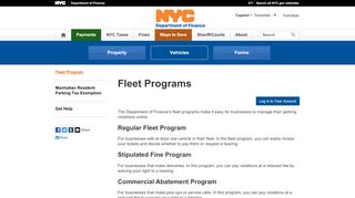 
                            11. Fleet Program - NYC.gov