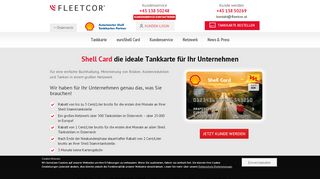 
                            12. FleetCor ist autorisierter Shell Tankkarten Partner