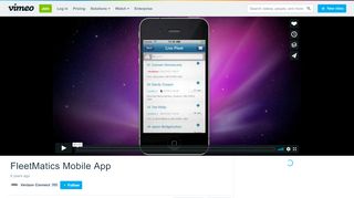 
                            10. FleetMatics Mobile App on Vimeo