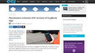 
                            9. Fleetmatics releases iOS version of LogBook app