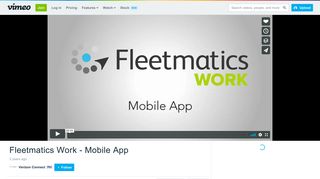 
                            7. Fleetmatics Work - Mobile App on Vimeo