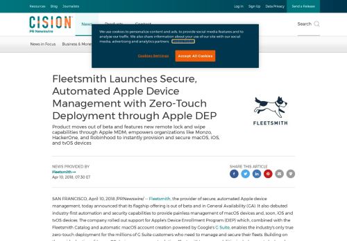 
                            12. Fleetsmith Launches Secure, Automated Apple Device ...