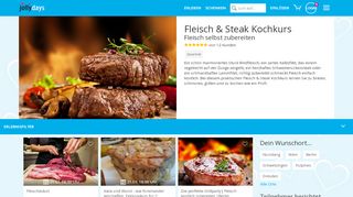 
                            8. Fleisch & Steak Kochkurs | 12 mal bei Jollydays | Finde deins...