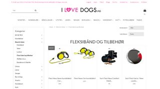 
                            13. Fleksibånd og tilbehør - I Love Dogs.no