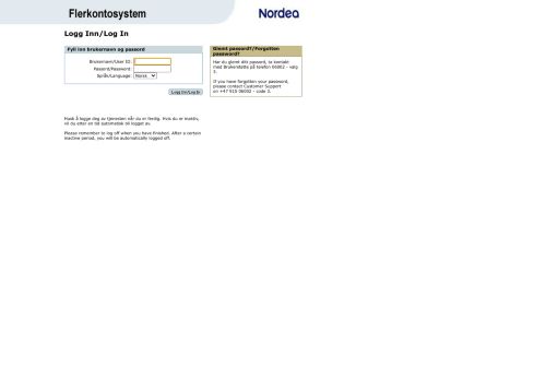 
                            9. Flerkonto login side.